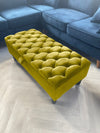 Premium mustard Rectangular Ottoman footstool