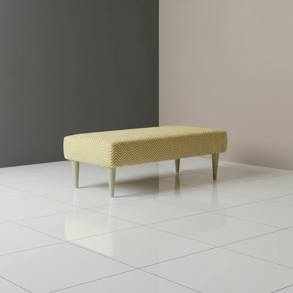 Boho Chic Rectangular Footstool – Vibrant Designer Pattern Upholstered Bench | istols UK