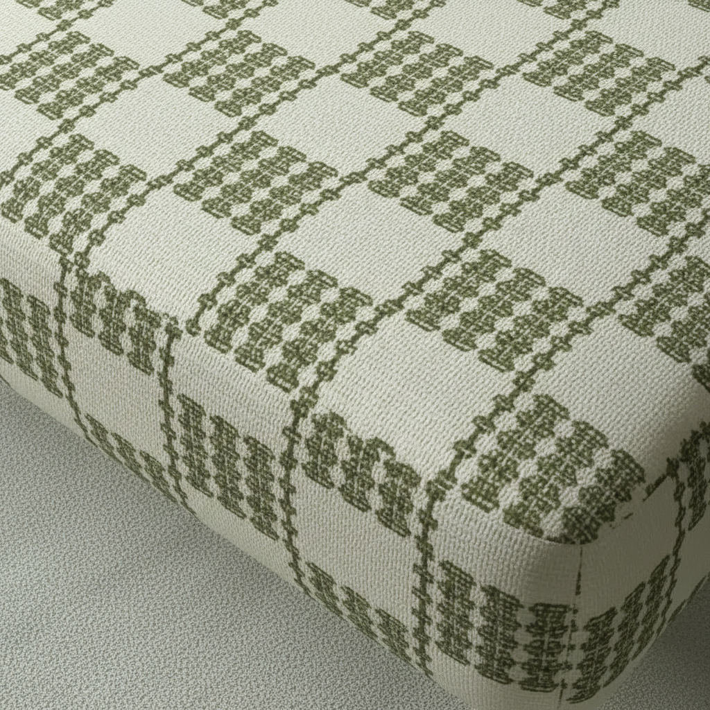 Statement furniture piece with vibrant palette and minimalist structure