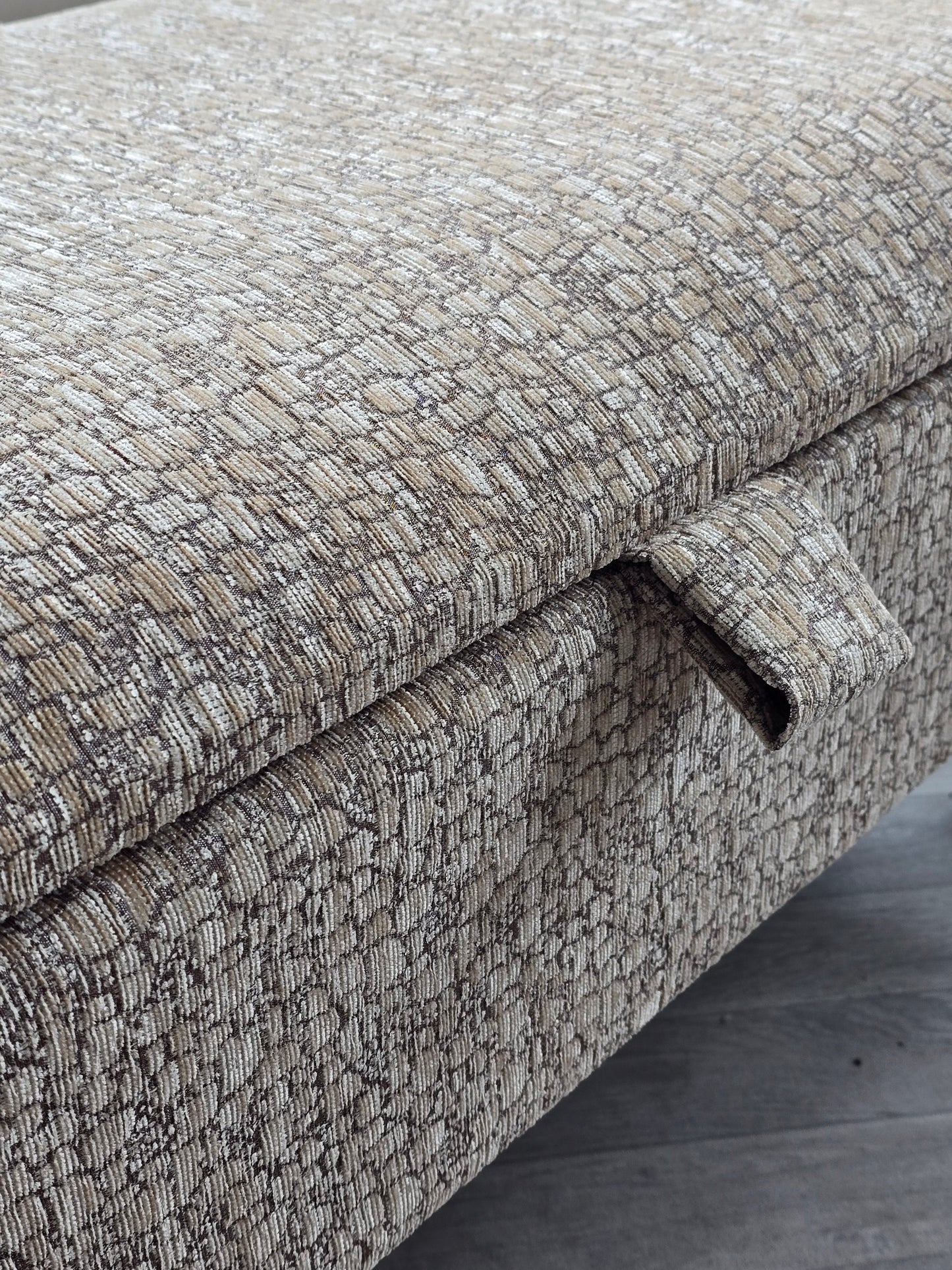 Animal print cream pattern coffee table storage Footstool Pouffe | seat bench - ISTOOLS