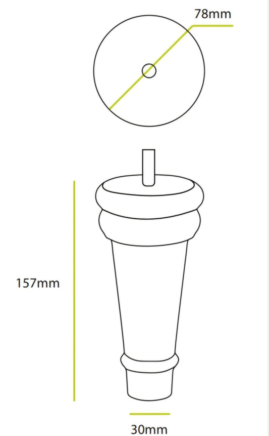 Black tall wedge legs - ISTOOLS