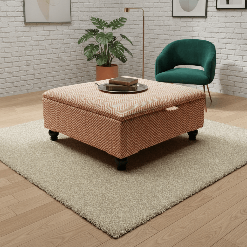 Chic Minimalist Square Storage Trunk – Multi - Functional & Sleek Design - ISTOOLS