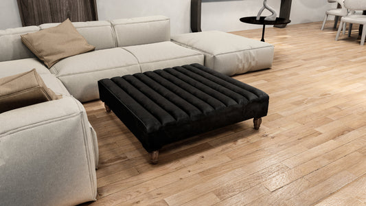 Extra large line panel square coffee table - ISTOOLS