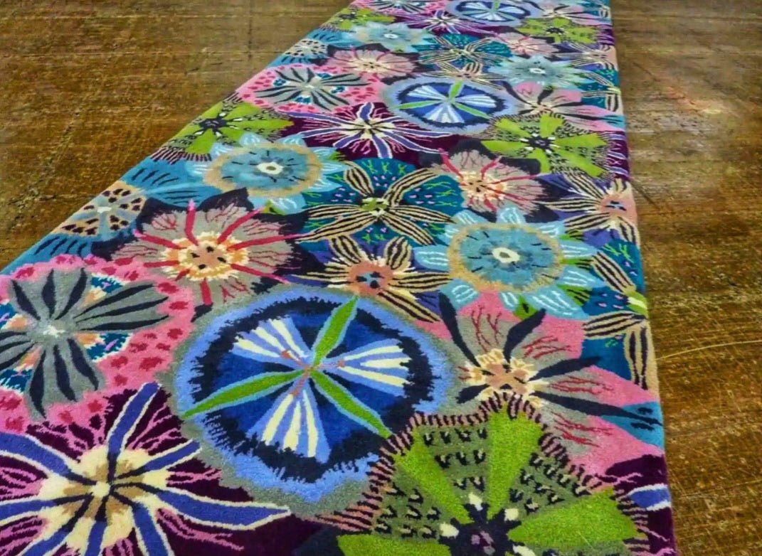 Floral tufted rug - ISTOOLS