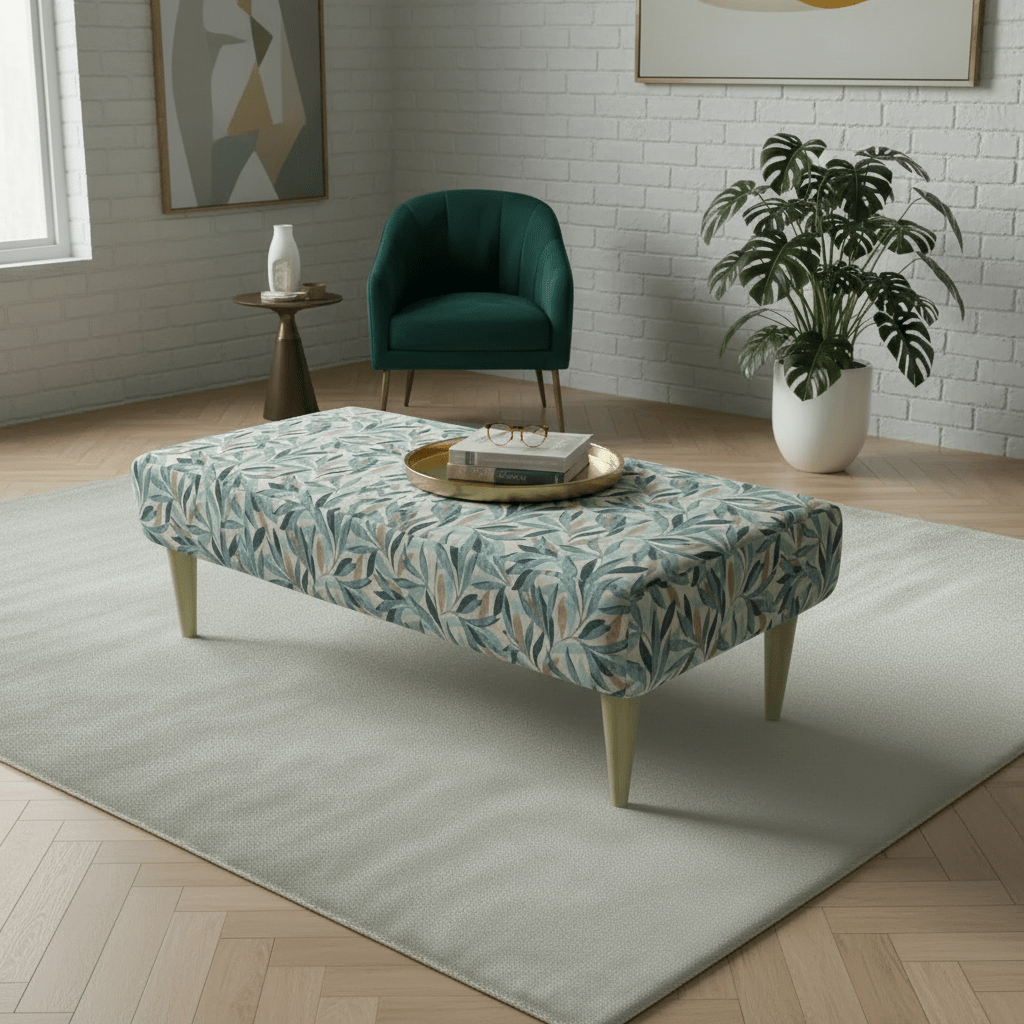 Handcrafted UK Seating Bench – Durable Upholstered Designer Bench for Living Room - ISTOOLS