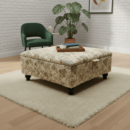 Luxury Large Footstool Ottoman with Hidden Storage - ISTOOLS