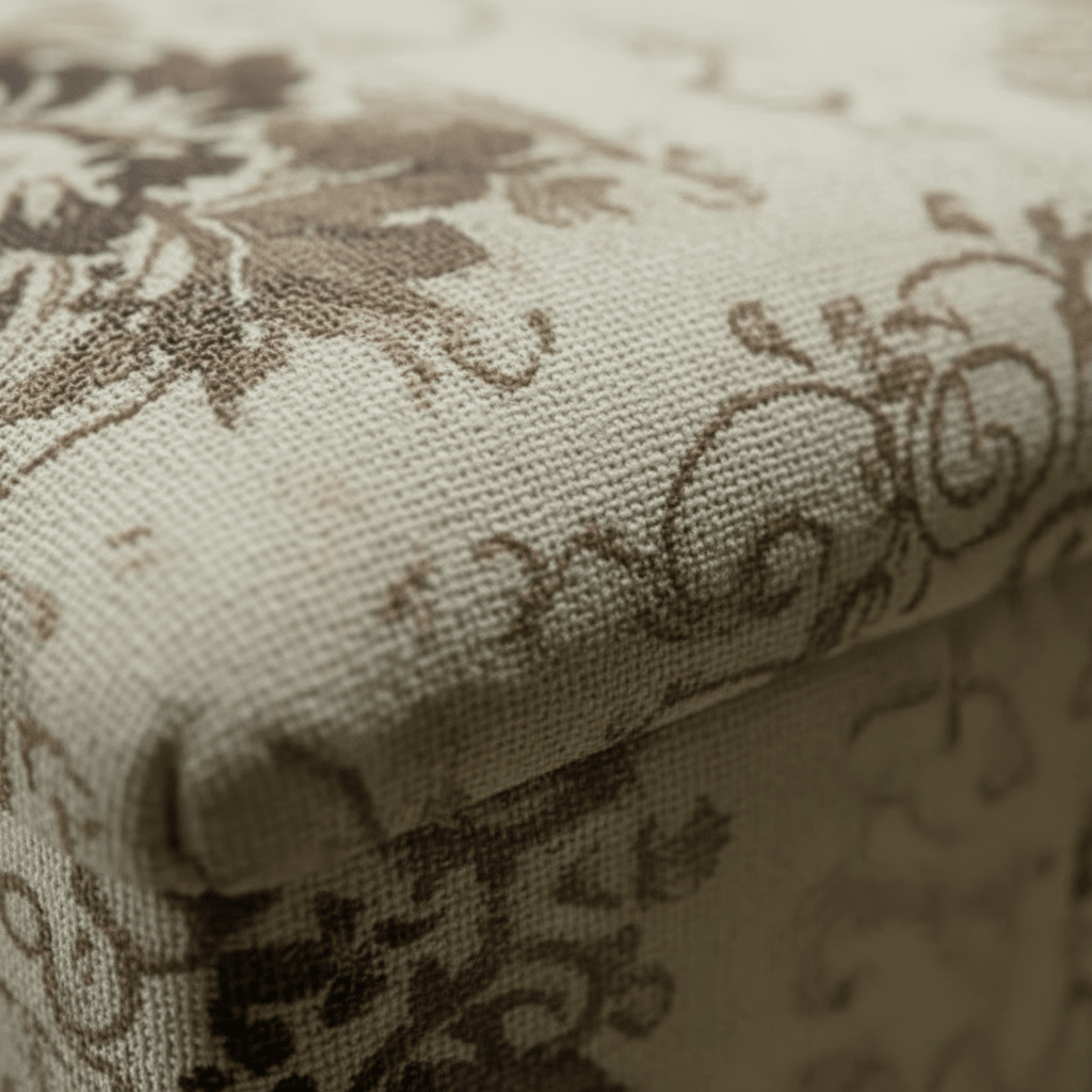 Luxury Square Blanket Box Storage Ottoman Expressive Motif - ISTOOLS
