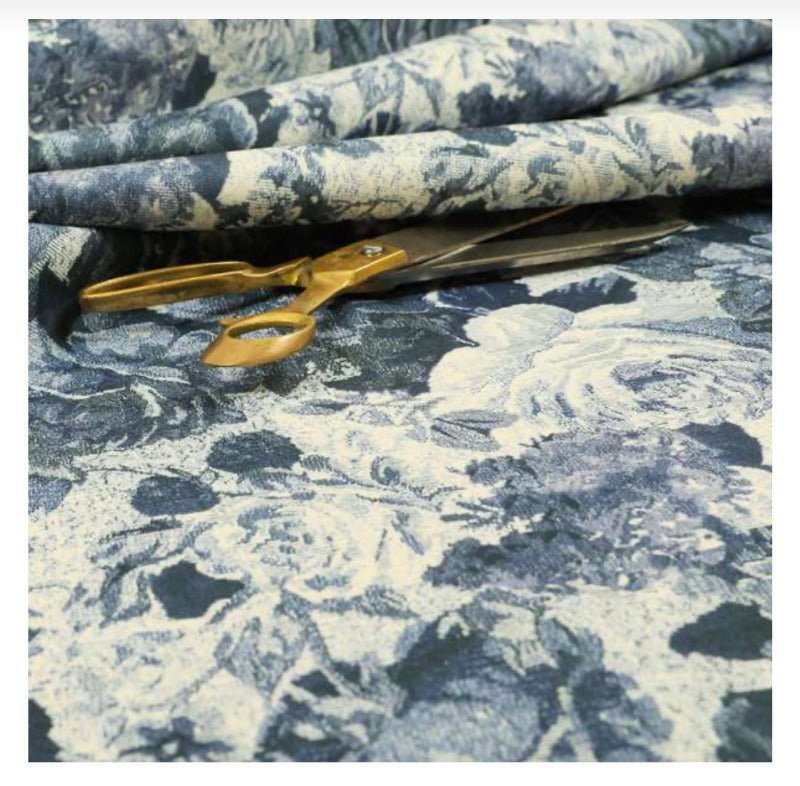 PREMIUM White & Blue Floral Soft Cotton - ISTOOLS