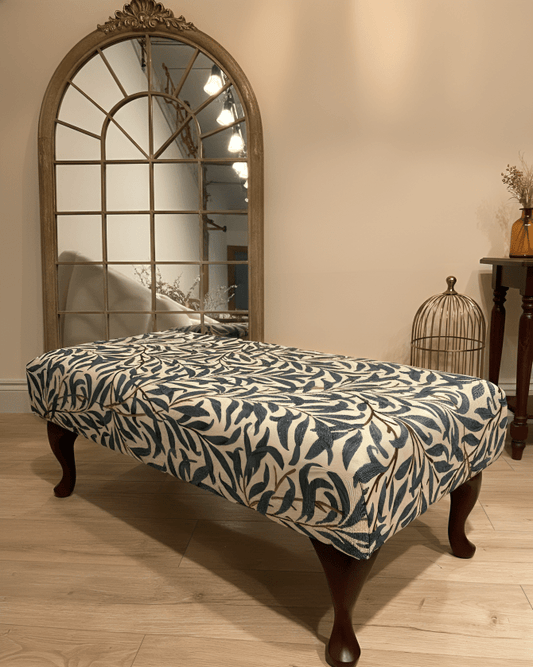 PREMIUM will blue non storage foostool coffee table, footrest pouffe side table - ISTOOLS