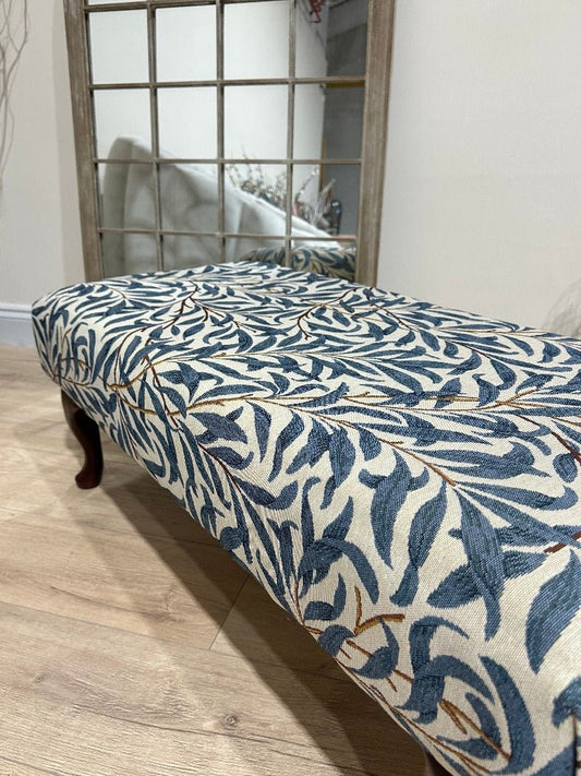 PREMIUM will blue non storage foostool coffee table, footrest pouffe side table - ISTOOLS