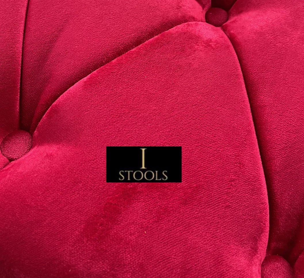 Redish pink colour non storage footstool - ISTOOLS