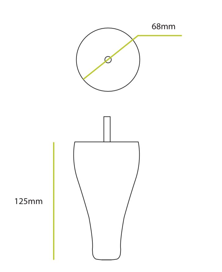 Round wooden feet - ISTOOLS