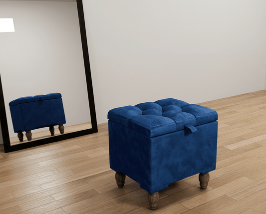 Small coffee table Storage Box | Footrest with Storage | Pouffe - ISTOOLS