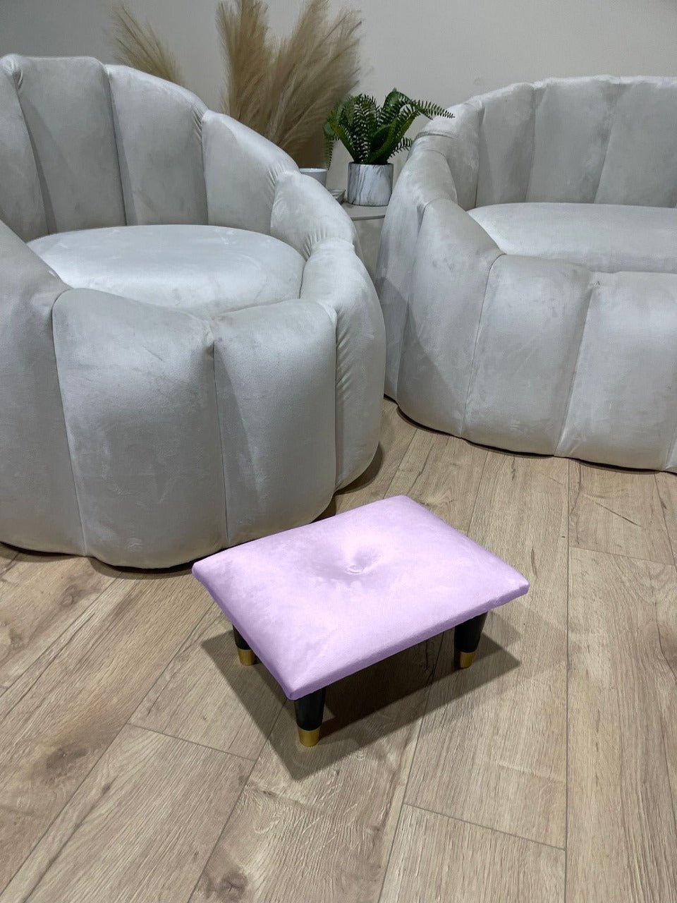Small pink footrest pouffe - ISTOOLS