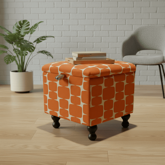Small Storage Ottoman – Multi - Purpose Coffee Table & Footstool - ISTOOLS