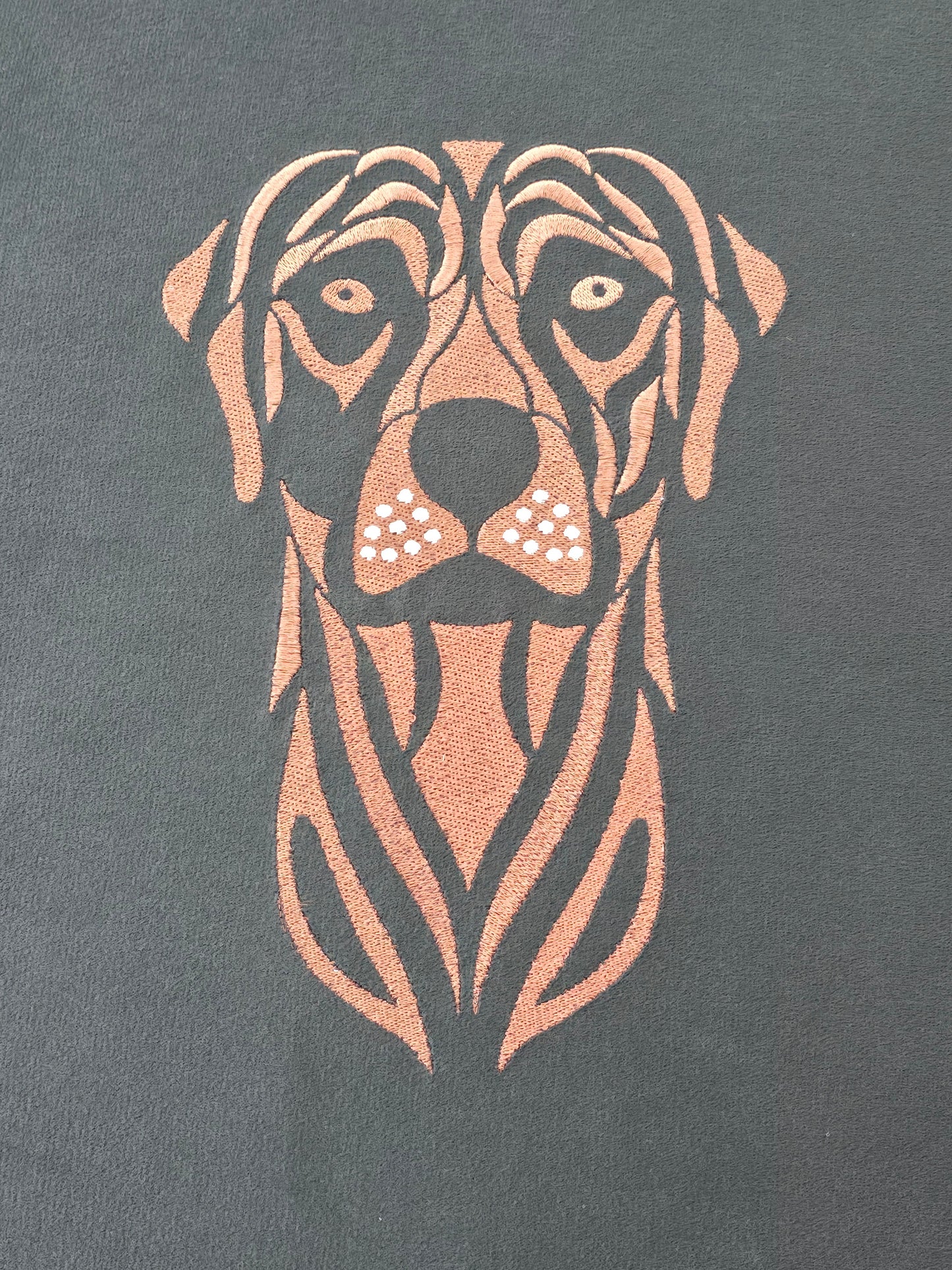 Square Labrador premium embroidered black velvet soft luxurious storage coffee table - ISTOOLS