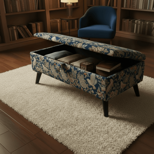 Versatile Lounge Seating Bench with Deep Storage – Multi - Purpose Footstool & Seat - ISTOOLS