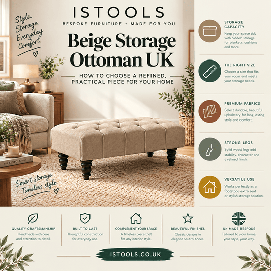 BEIGE STORAGE OTTOMAN UK: HOW TO CHOOSE A REFINED, PRACTICAL PIECE FOR YOUR HOME - ISTOOLS