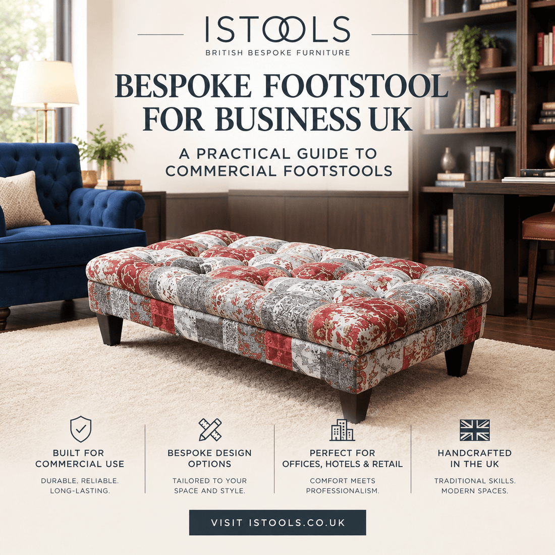 BESPOKE FOOTSTOOL FOR BUSINESS UK: A PRACTICAL GUIDE TO COMMERCIAL FOOTSTOOLS - ISTOOLS