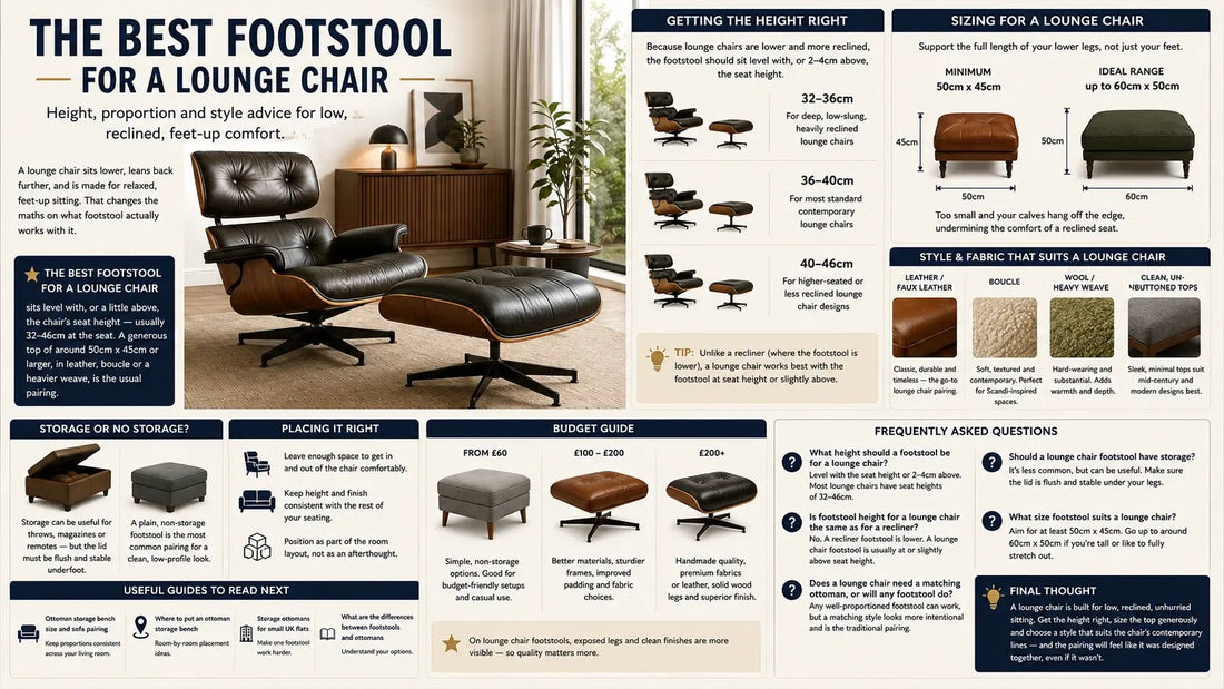 Best Footstool for a Lounge Chair: UK Buying Guide - ISTOOLS