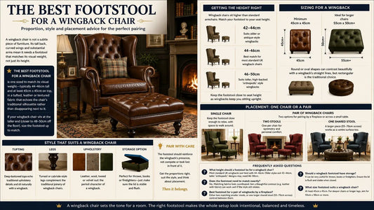 Best Footstool for a Wingback Chair: UK Buying Guide - ISTOOLS