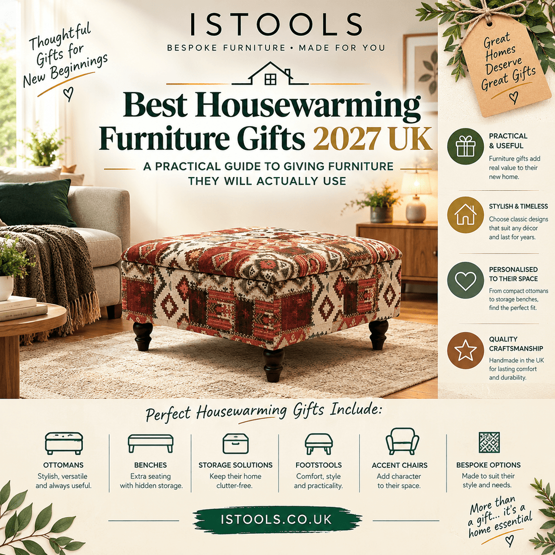 BEST HOUSEWARMING FURNITURE GIFTS 2027 UK: A PRACTICAL GUIDE TO GIVING FURNITURE THEY WILL ACTUALLY USE - ISTOOLS