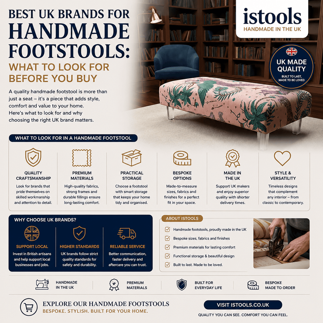 BEST UK BRANDS FOR HANDMADE FOOTSTOOLS: WHAT TO LOOK FOR BEFORE YOU BUY - ISTOOLS