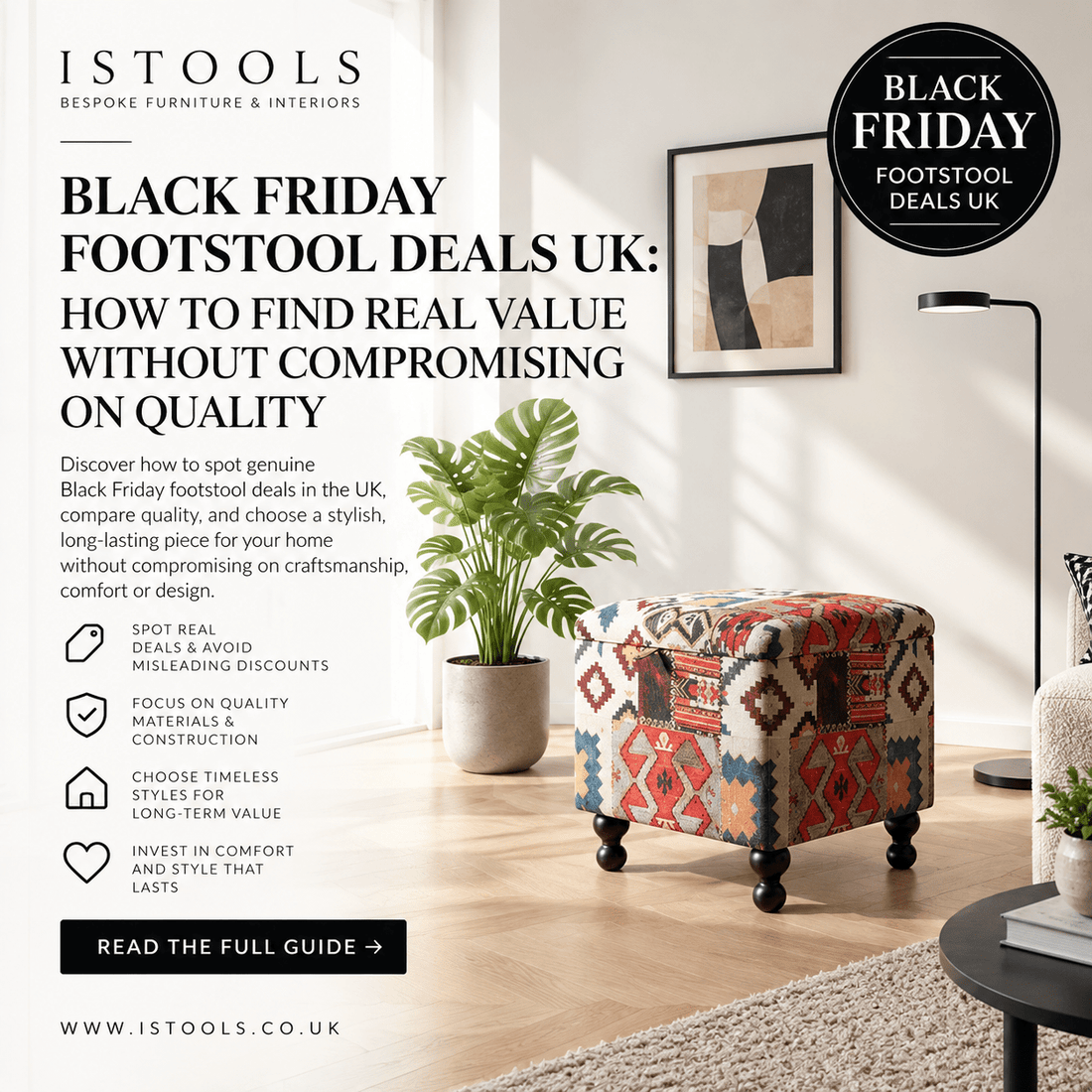 BLACK FRIDAY FOOTSTOOL DEALS UK: HOW TO FIND REAL VALUE WITHOUT COMPROMISING ON QUALITY - ISTOOLS