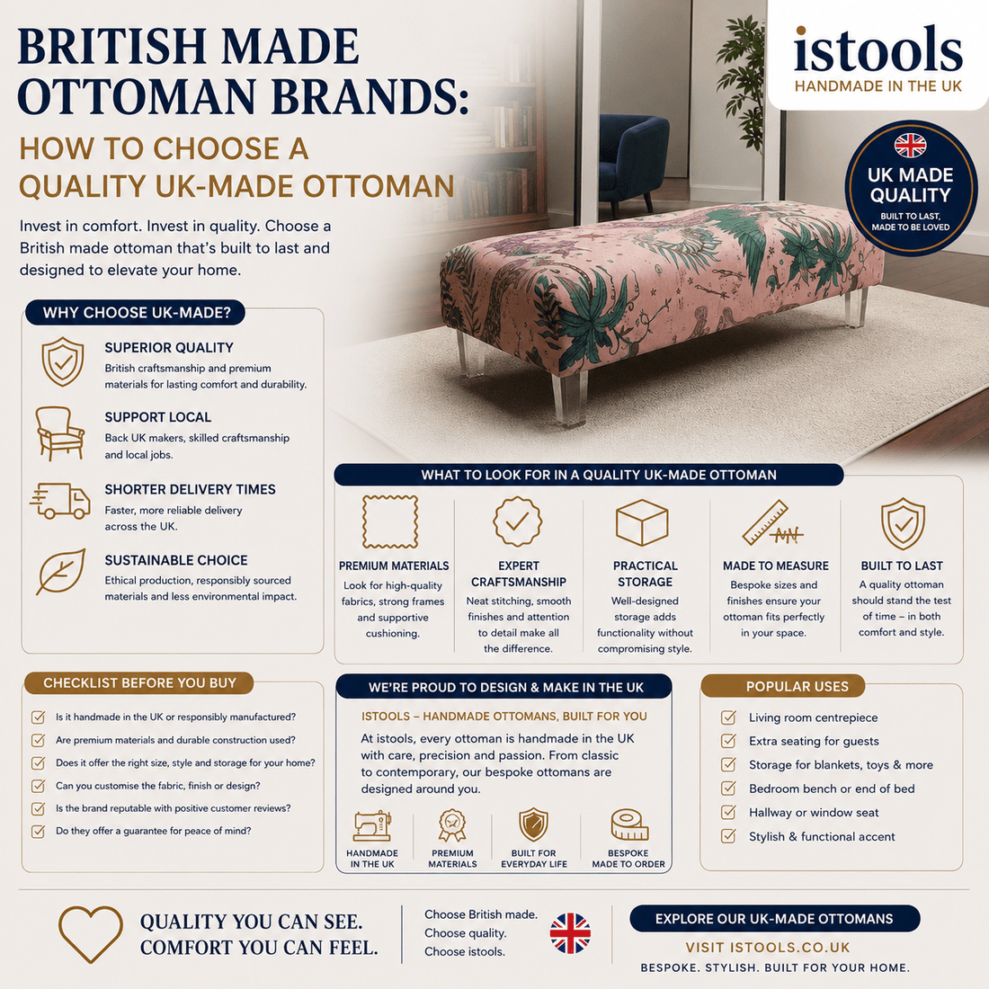 BRITISH MADE OTTOMAN BRANDS: HOW TO CHOOSE A QUALITY UK-MADE OTTOMAN - ISTOOLS
