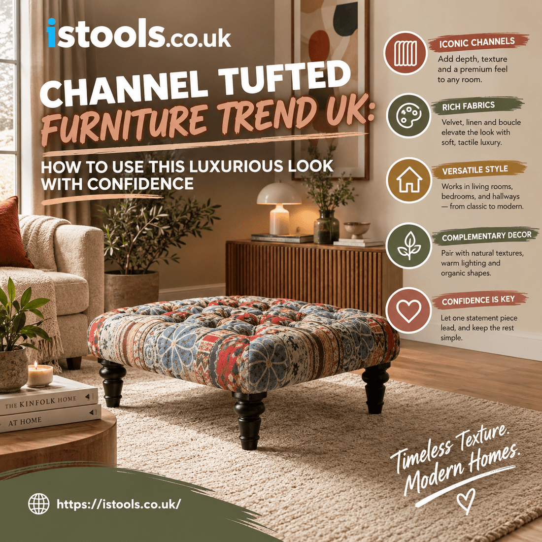 CHANNEL TUFTED FURNITURE TREND UK: HOW TO USE THIS LUXURIOUS LOOK WITH CONFIDENCE - ISTOOLS