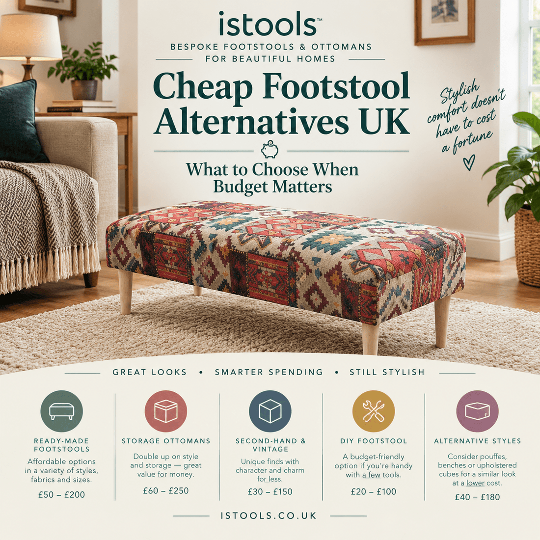 CHEAP FOOTSTOOL ALTERNATIVES UK: WHAT TO CHOOSE WHEN BUDGET MATTERS - ISTOOLS