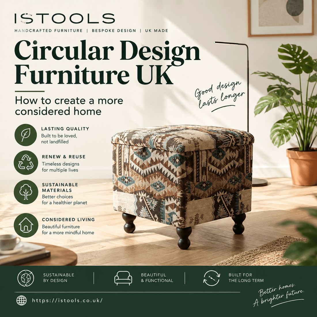 CIRCULAR DESIGN FURNITURE UK: HOW TO CREATE A MORE CONSIDERED HOME - ISTOOLS