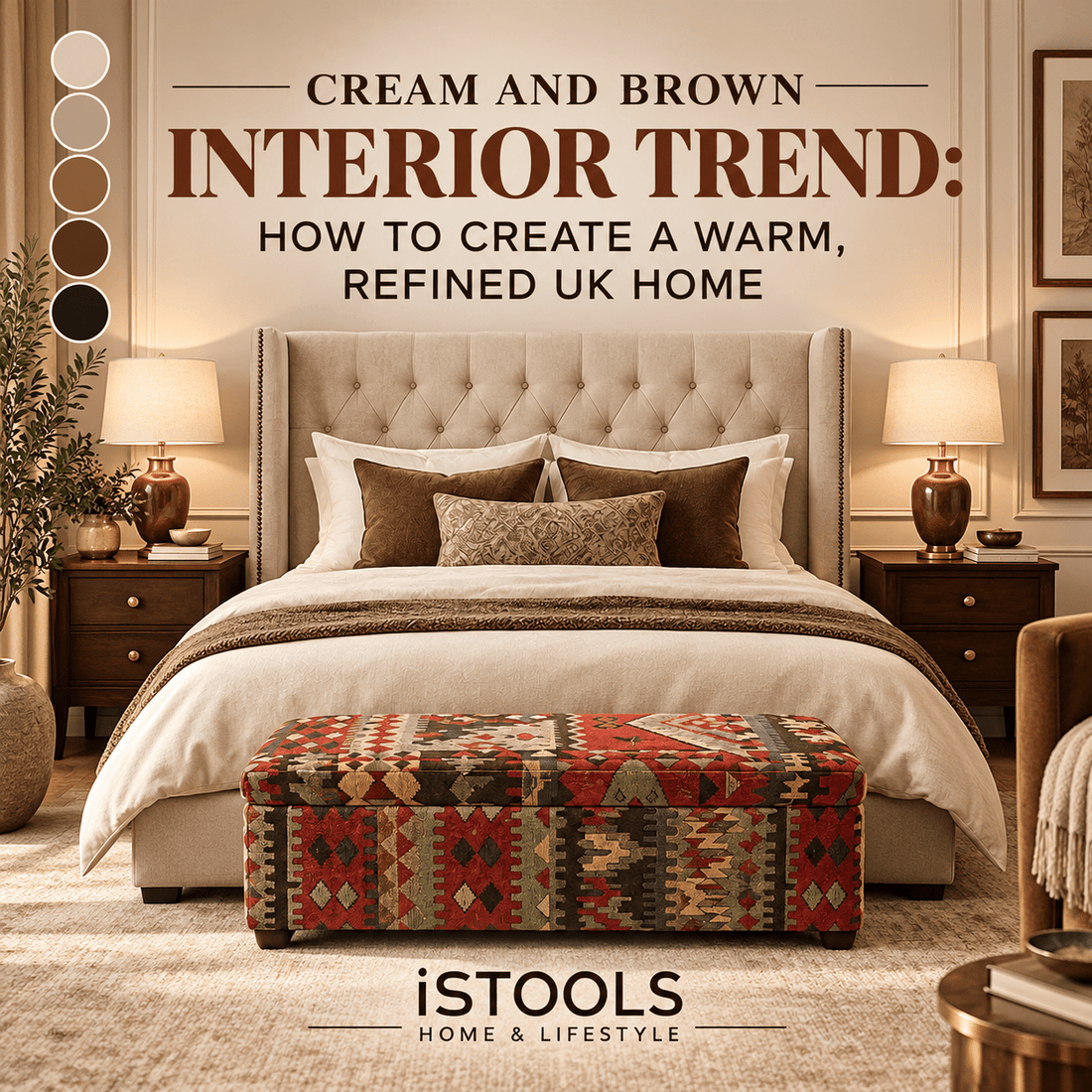 CREAM AND BROWN INTERIOR TREND: HOW TO CREATE A WARM, REFINED UK HOME - ISTOOLS