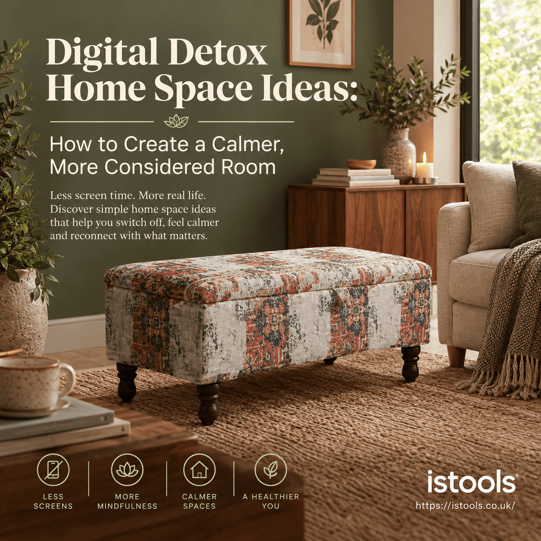 DIGITAL DETOX HOME SPACE IDEAS: HOW TO CREATE A CALMER, MORE CONSIDERED ROOM - ISTOOLS