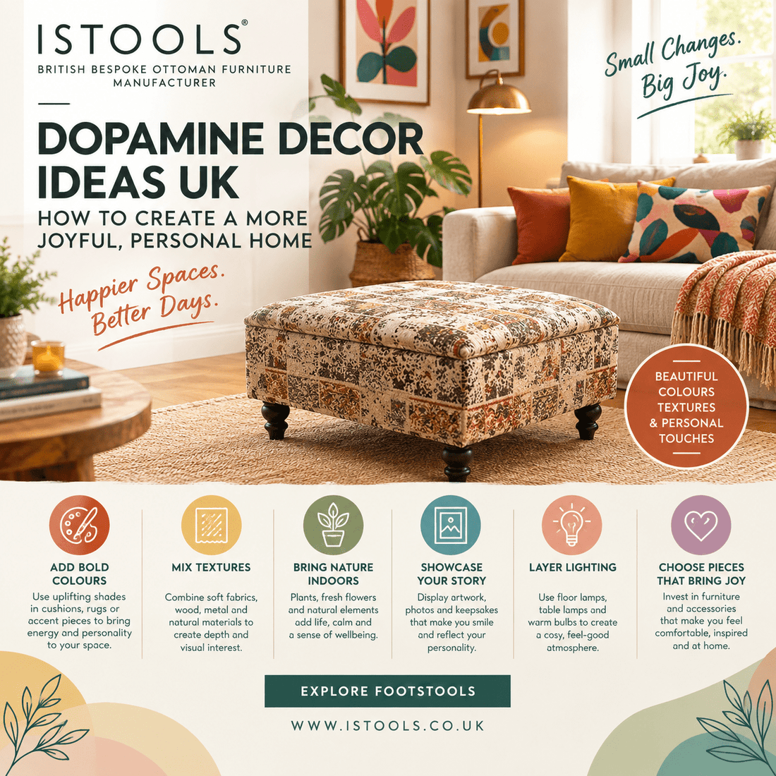 DOPAMINE DECOR IDEAS UK: HOW TO CREATE A MORE JOYFUL, PERSONAL HOME - ISTOOLS