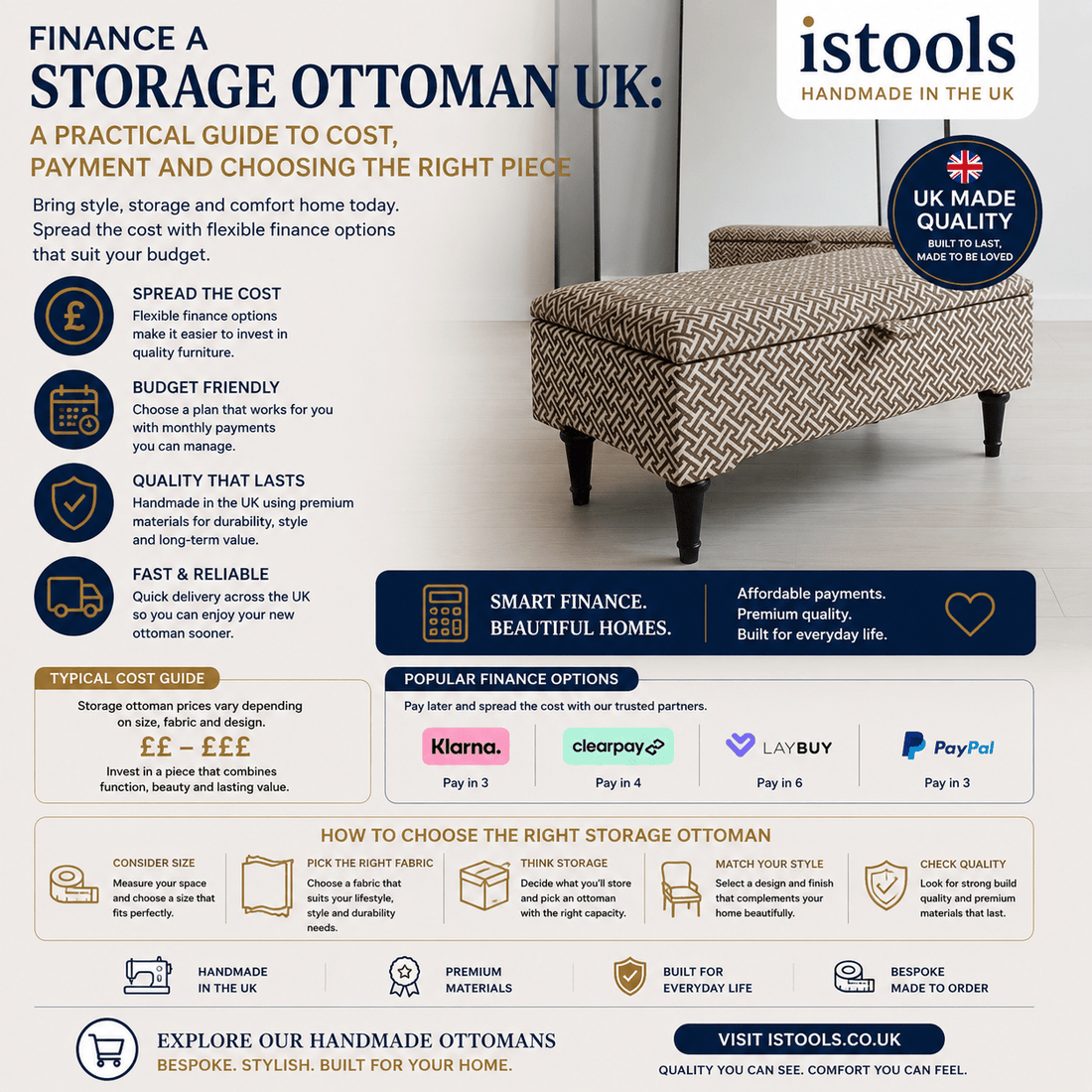 FINANCE A STORAGE OTTOMAN UK: A PRACTICAL GUIDE TO COST, PAYMENT AND CHOOSING THE RIGHT PIECE - ISTOOLS