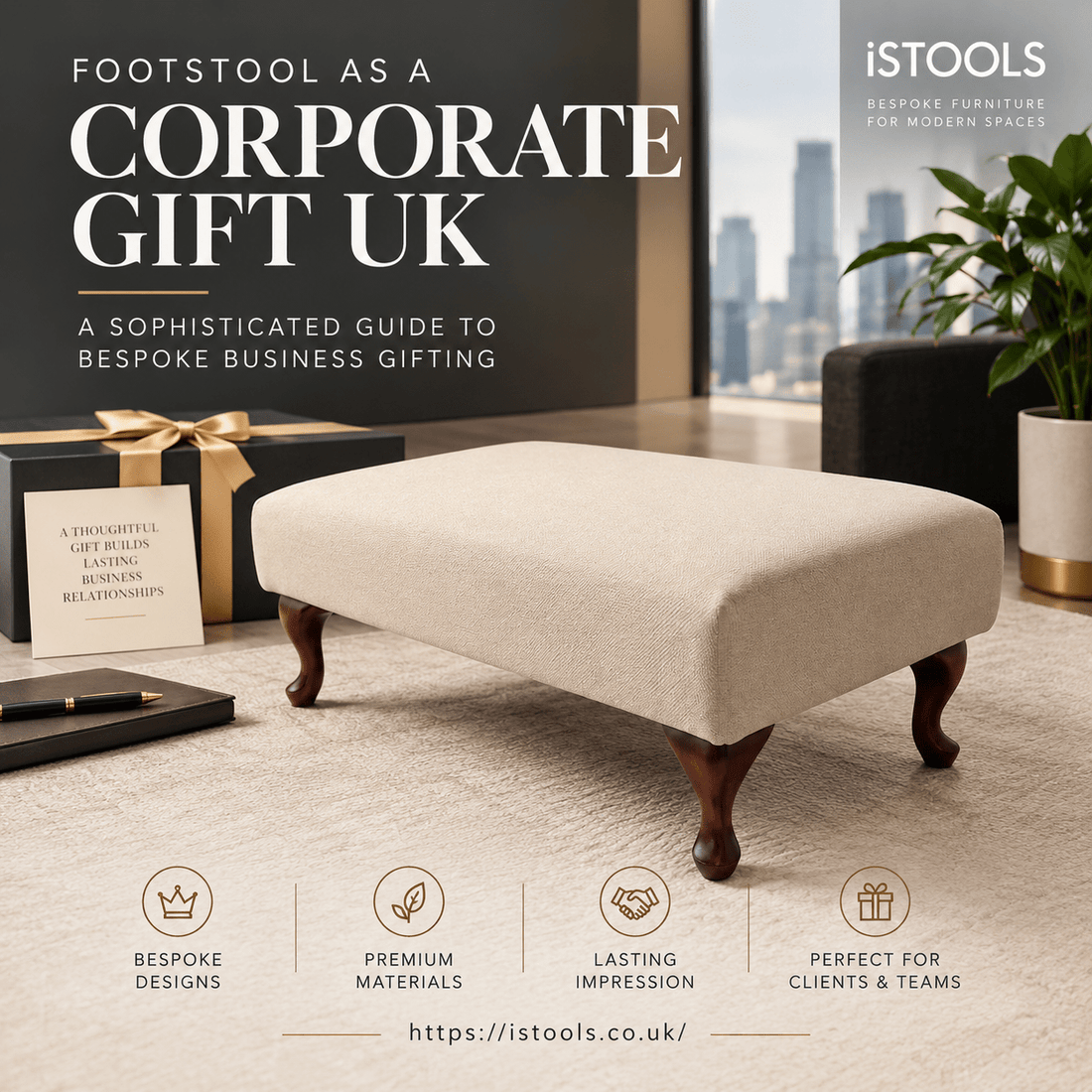 FOOTSTOOL AS A CORPORATE GIFT UK: A SOPHISTICATED GUIDE TO BESPOKE BUSINESS GIFTING - ISTOOLS
