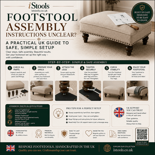 FOOTSTOOL ASSEMBLY INSTRUCTIONS UNCLEAR? A PRACTICAL UK GUIDE TO SAFE, SIMPLE SETUP - ISTOOLS