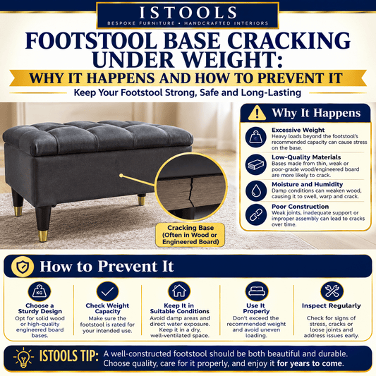 FOOTSTOOL BASE CRACKING UNDER WEIGHT: WHY IT HAPPENS AND HOW TO PREVENT IT - ISTOOLS