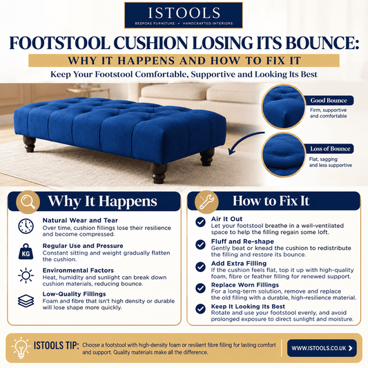 FOOTSTOOL CUSHION LOSING ITS BOUNCE: WHY IT HAPPENS AND HOW TO FIX IT - ISTOOLS