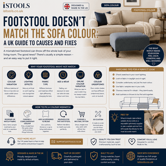 Footstool Doesn't Match The Sofa Colour: A UK Guide To Causes And Fixes - ISTOOLS