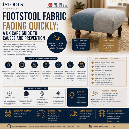 Footstool Fabric Fading Quickly: A UK Care Guide To Causes And Prevention - ISTOOLS