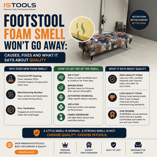 FOOTSTOOL FOAM SMELL WON'T GO AWAY: CAUSES, FIXES AND WHAT IT SAYS ABOUT QUALITY - ISTOOLS