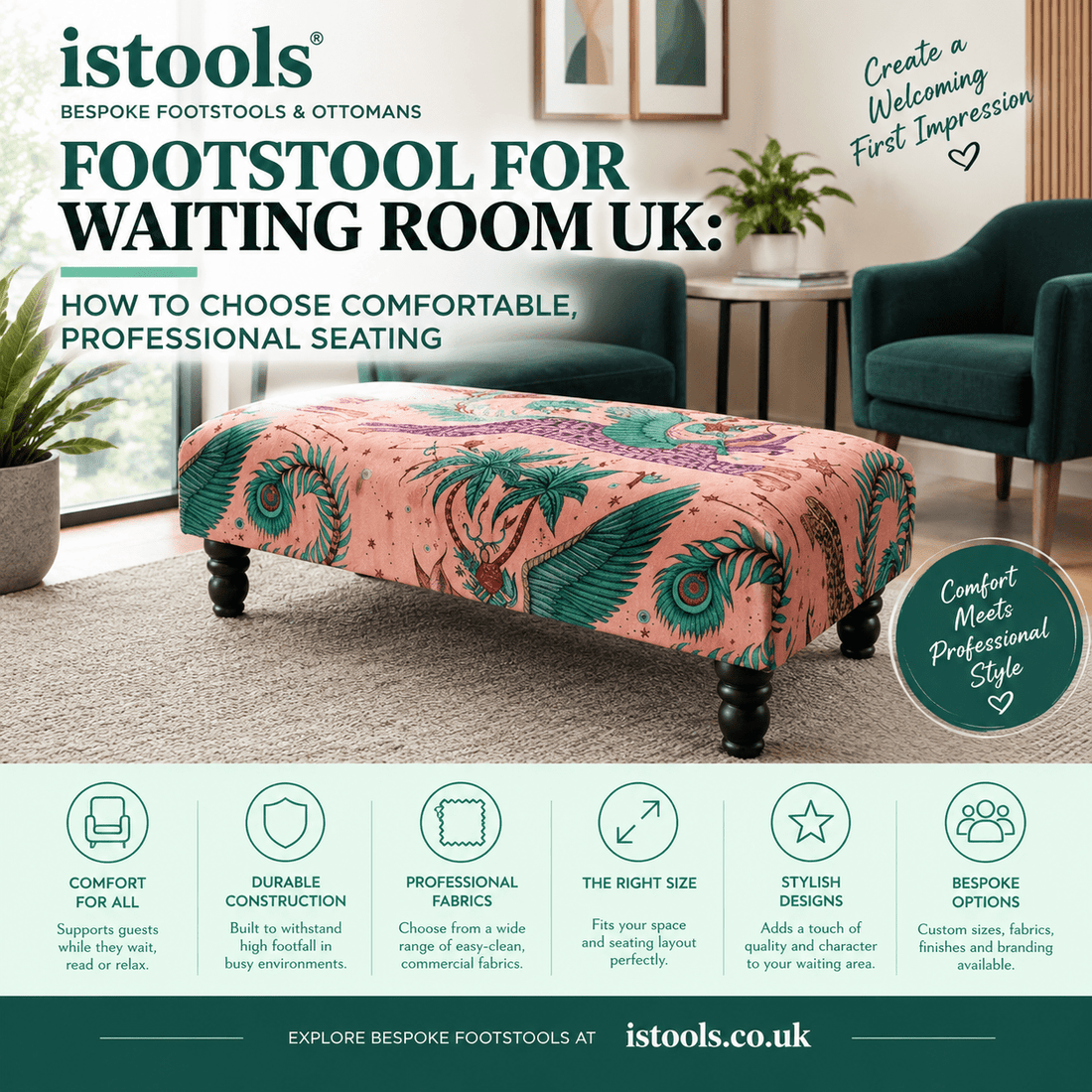 FOOTSTOOL FOR WAITING ROOM UK: HOW TO CHOOSE COMFORTABLE, PROFESSIONAL SEATING - ISTOOLS