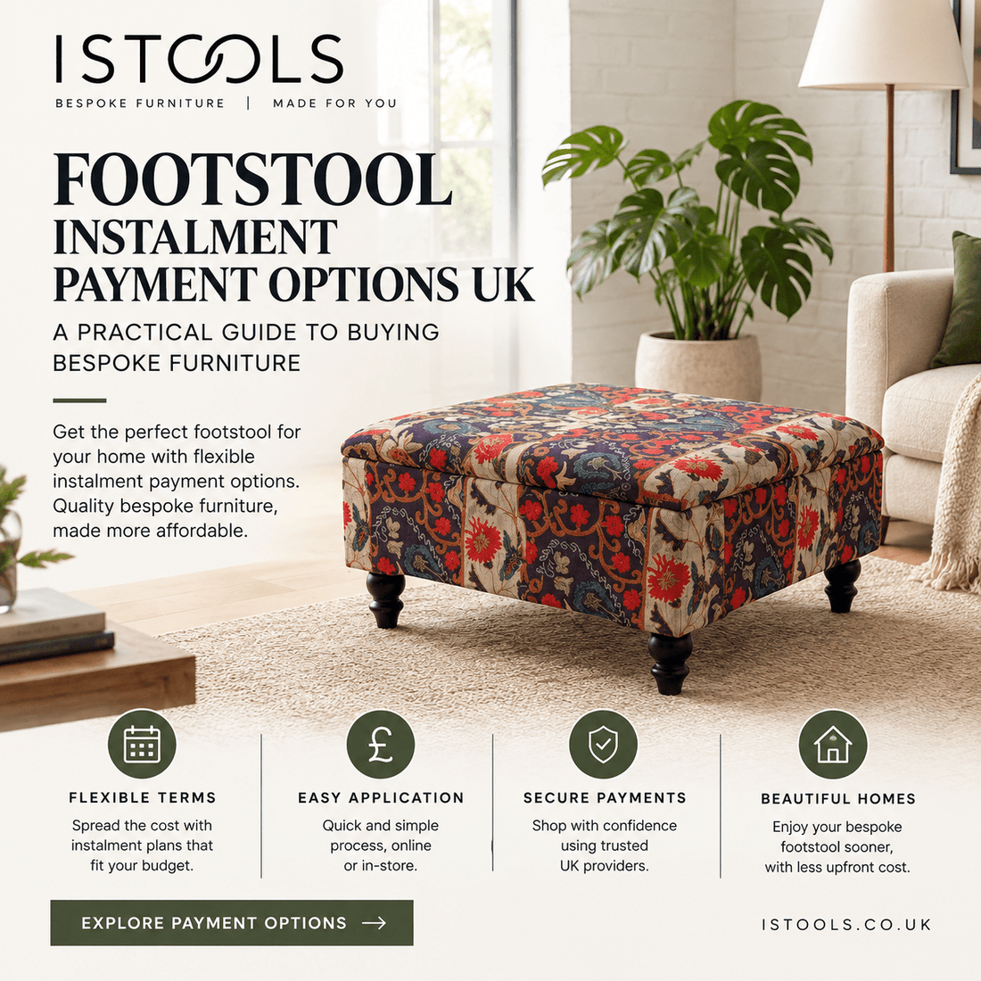 FOOTSTOOL INSTALMENT PAYMENT OPTIONS UK: A PRACTICAL GUIDE TO BUYING BESPOKE FURNITURE - ISTOOLS