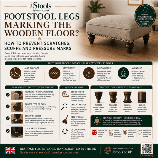 FOOTSTOOL LEGS MARKING THE WOODEN FLOOR: HOW TO PREVENT SCRATCHES, SCUFFS AND PRESSURE MARKS - ISTOOLS