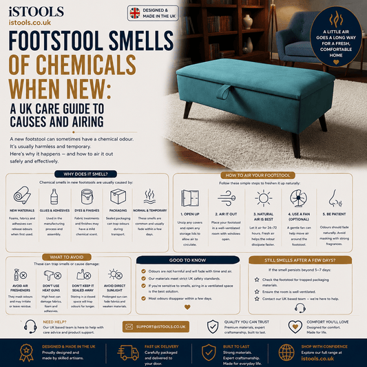 Footstool Smells Of Chemicals When New: A UK Care Guide To Causes And Airing - ISTOOLS