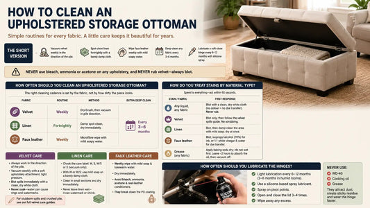 How to Clean and Maintain an Ottoman Storage Bench? - ISTOOLS