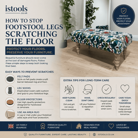HOW TO STOP FOOTSTOOL LEGS SCRATCHING THE FLOOR - ISTOOLS