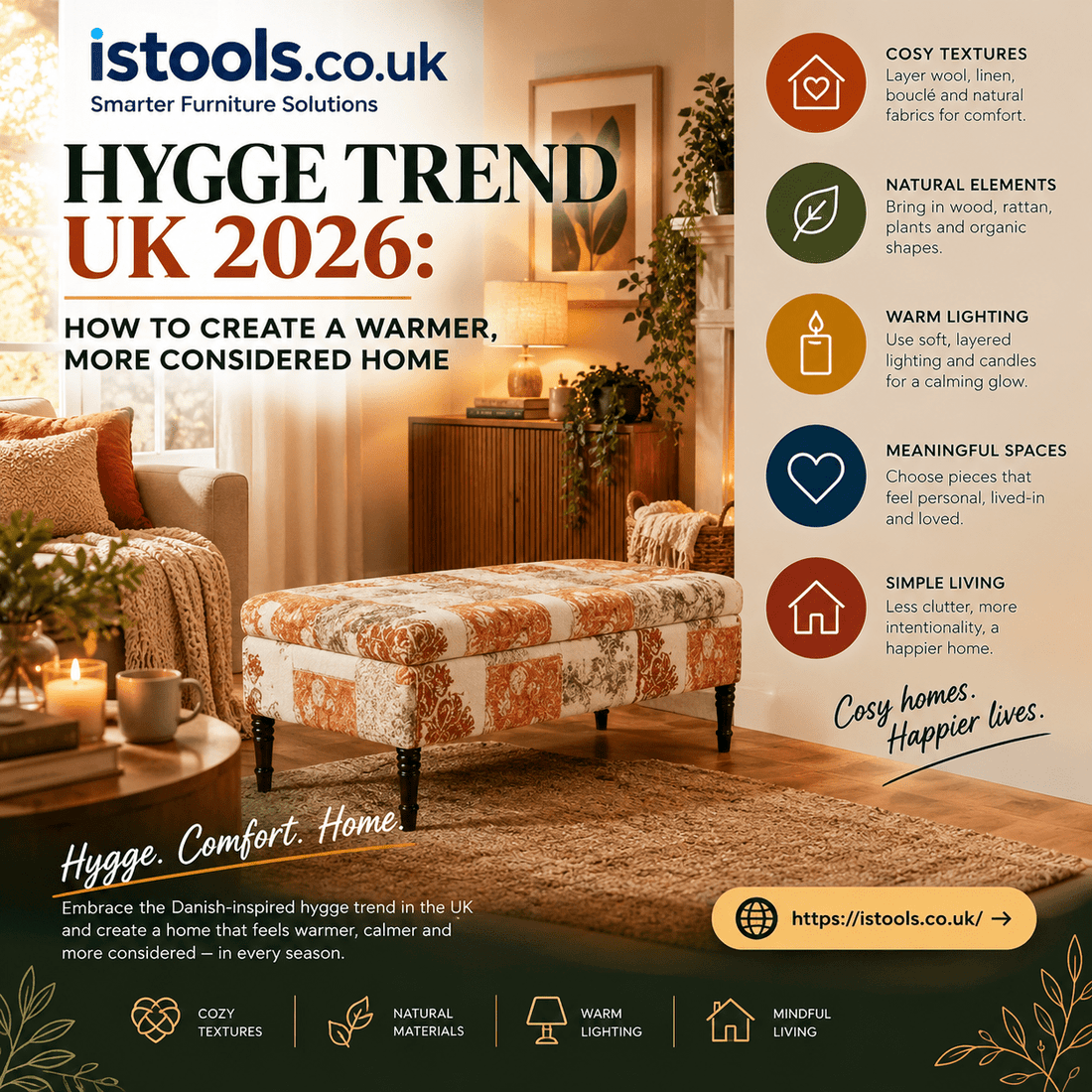 HYGGE TREND UK 2026: HOW TO CREATE A WARMER, MORE CONSIDERED HOME - ISTOOLS